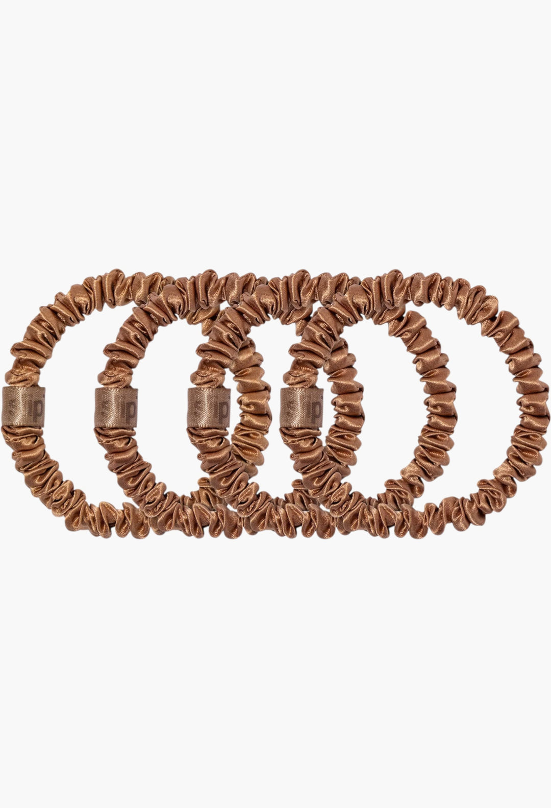 Copper - Slip Pure Silk Skinny Scrunchies - GLAM MODA
