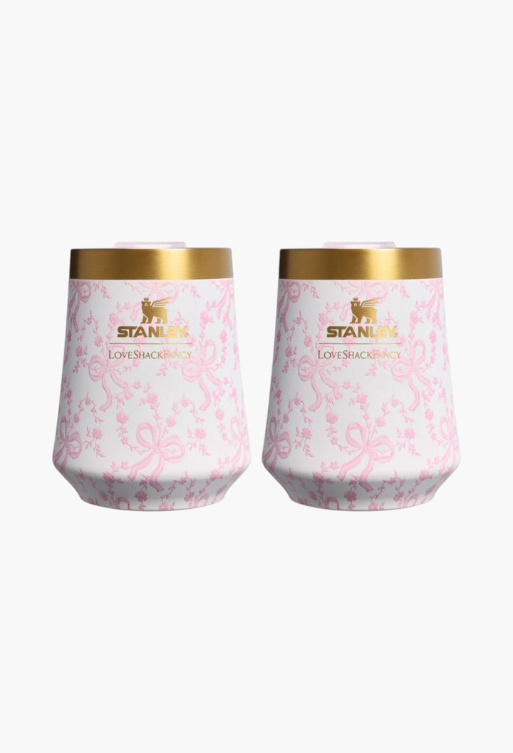 Stanley 1913 x LoveShackFancy Holiday The Reserve Wine Tumbler Set | 11 OZ (2-pack)
