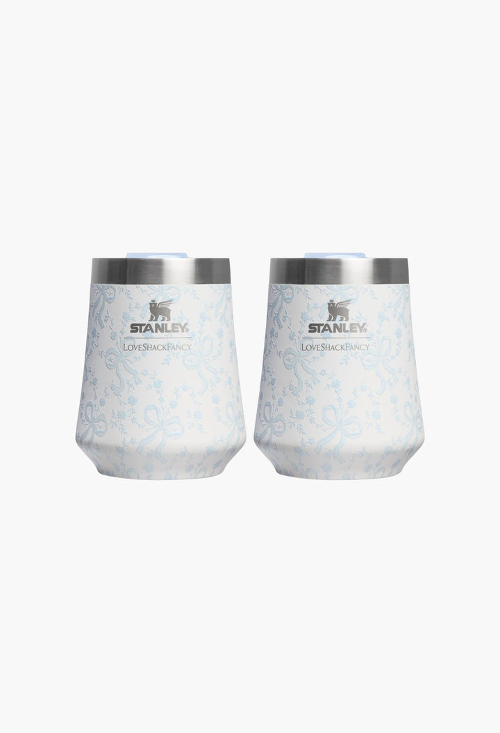 Stanley 1913 x LoveShackFancy Holiday The Reserve Wine Tumbler Set | 11 OZ (2-pack) - GLAM MODA