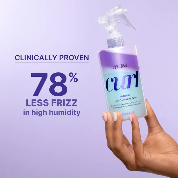 Curl Wow SHOOK Mix + Fix Bundling Spray 295ml - GLAM MODA