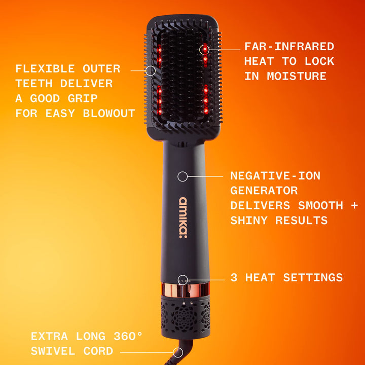 Double Agent 2-in-1 Straightening Blow Dry Brush - GLAM MODA