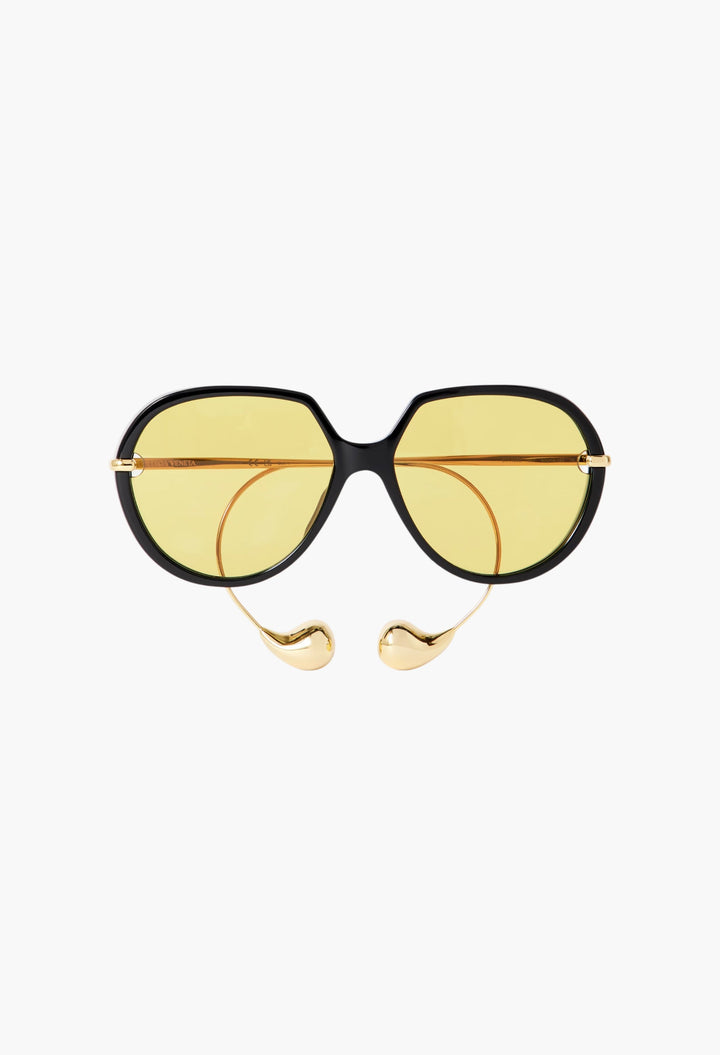 Drop Round-Frame Acetate And Gold-Tone Sunglasses - GLAM MODA