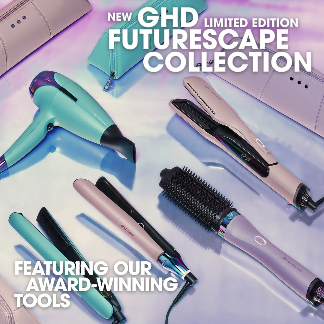 Duet Blowdry Limited Edition Hair Dryer Brush in Galactic Lilac with Matching Heat-Resistant Bag & Mat - GLAM MODA