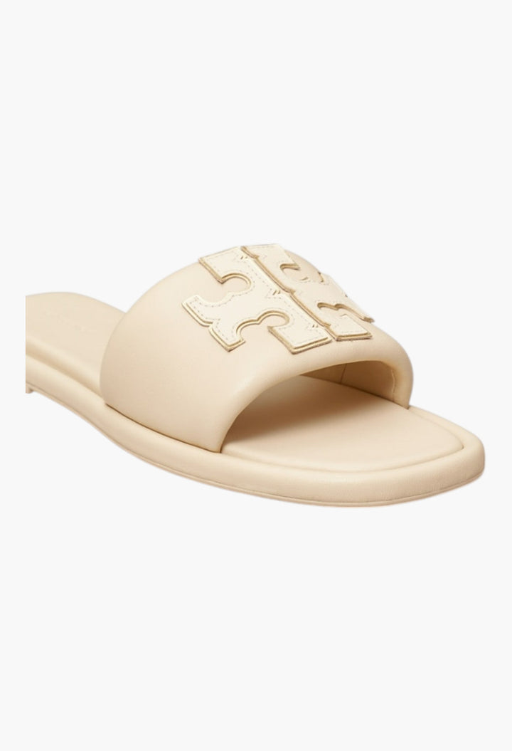Dulce De Leche/Gold - Double T Sport Slide - GLAM MODA