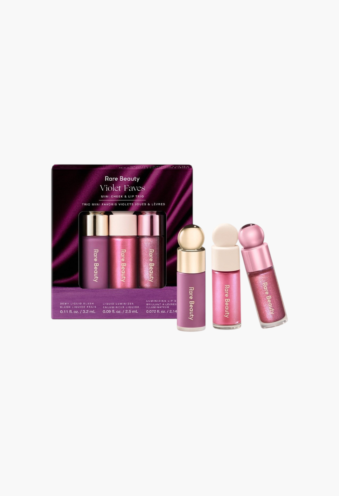 Rare Beauty Violet Faves Mini Cheek & Lip Trio