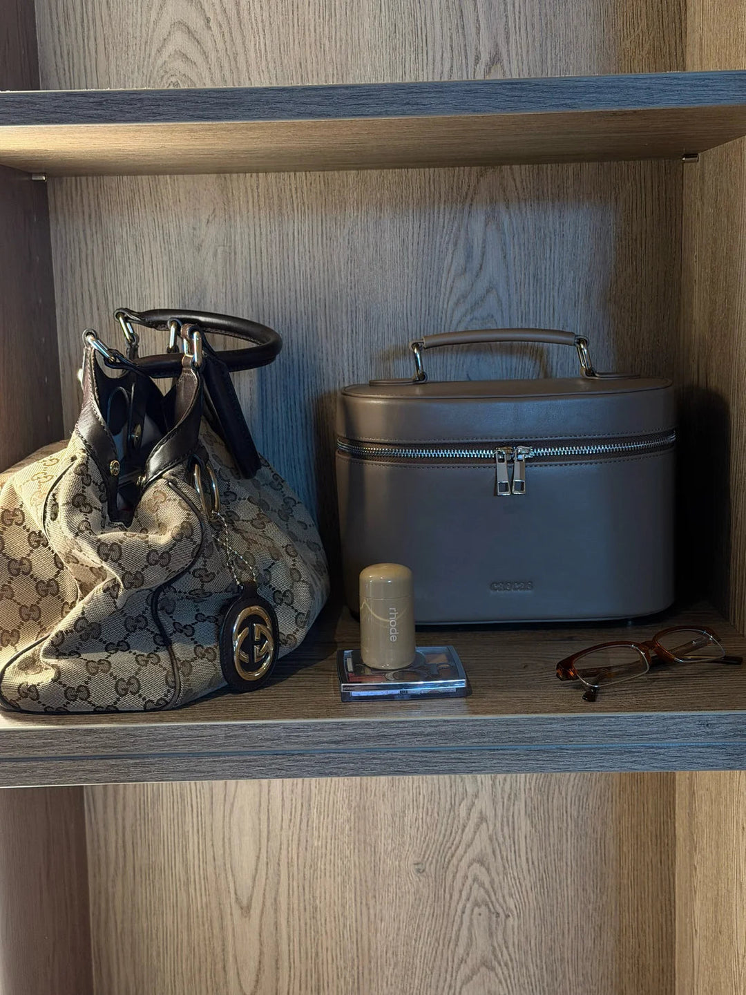 Vanity Case Espresso makeup bag