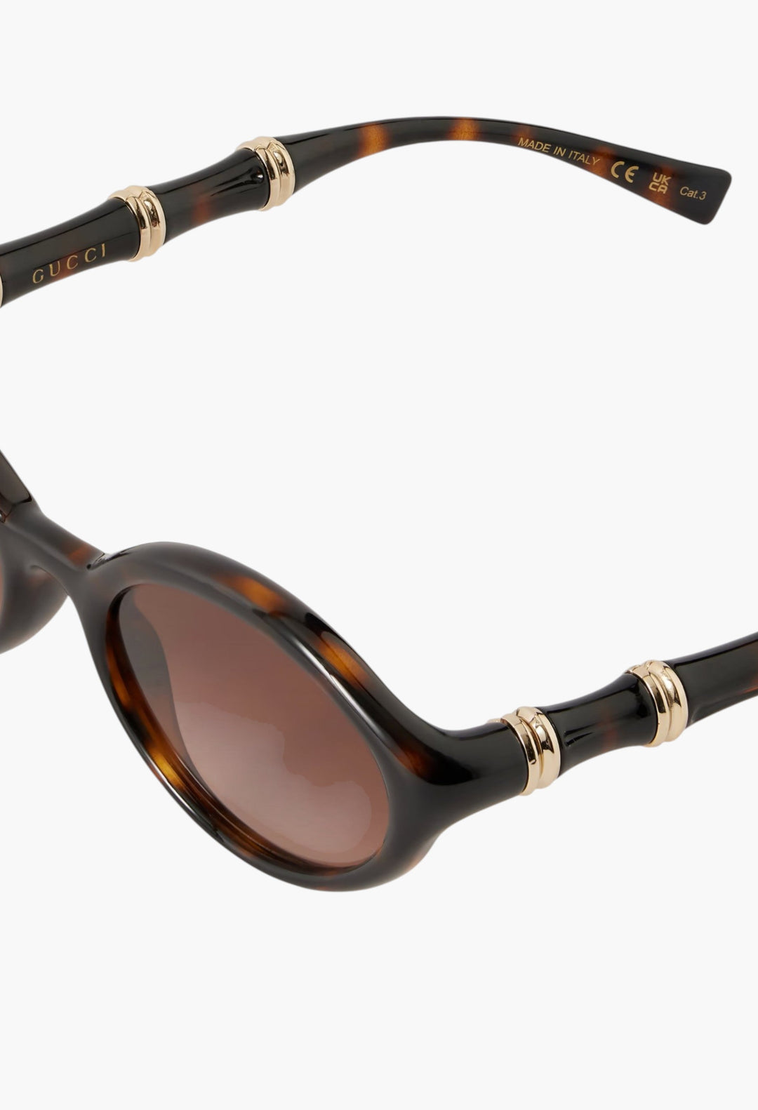 Bamboo Round-Frame Acetate Sunglasses