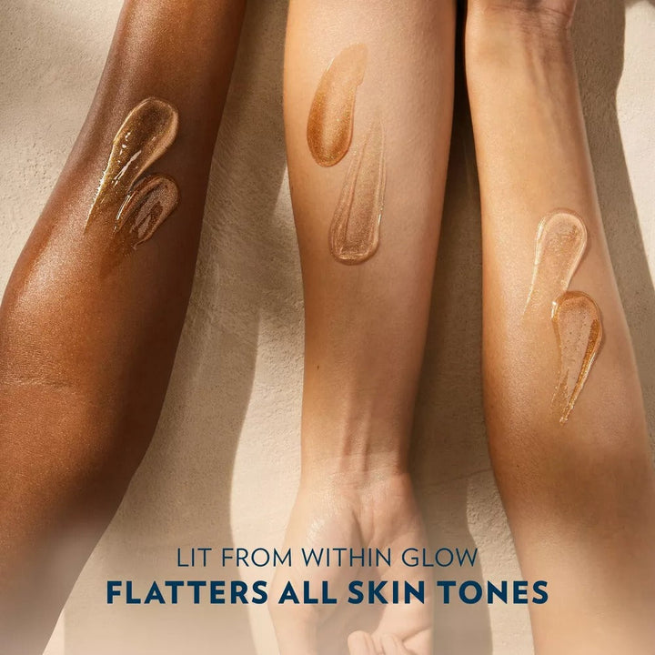 Vaseline Glazed & Glisten Vanilla Cocoa Shimmering Gel Body Oil - Golden Hour Glow - 6.8 fl oz - GLAM MODA