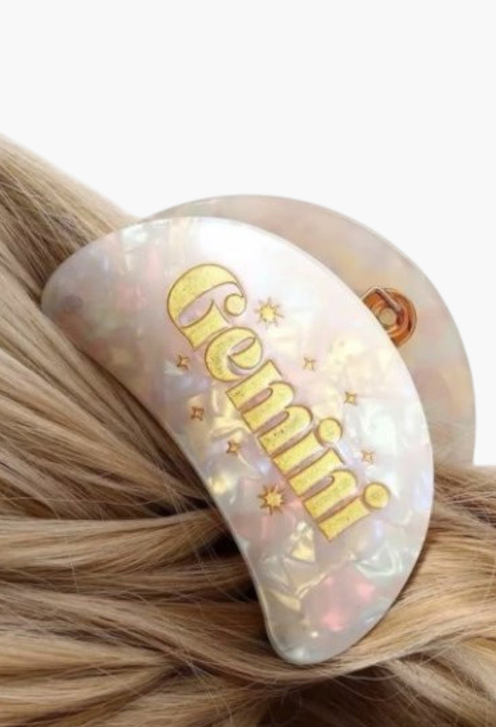 Gemini - Zodiac Sign Hair Claws