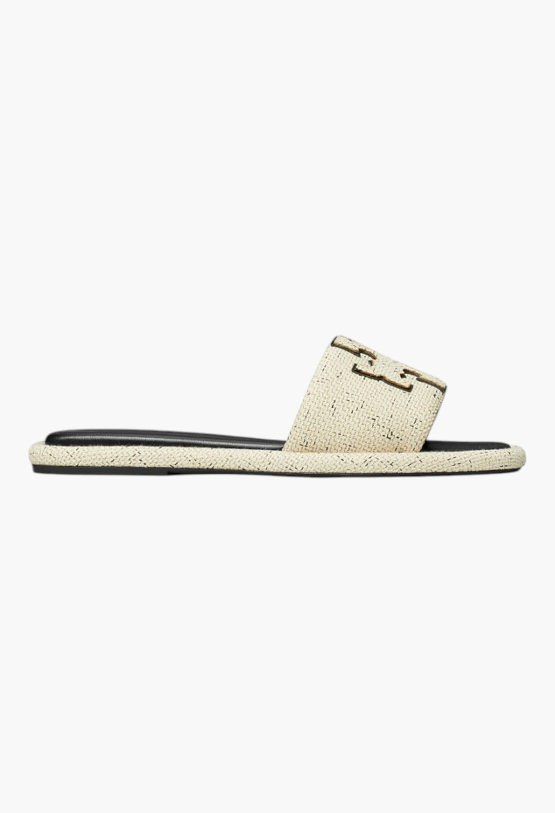 Grain/Perfect Black - Double T Sport Slide - GLAM MODA