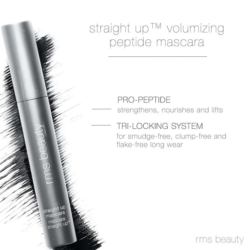 HD Black - Straight Up Volumizing Peptide Mascara - GLAM MODA