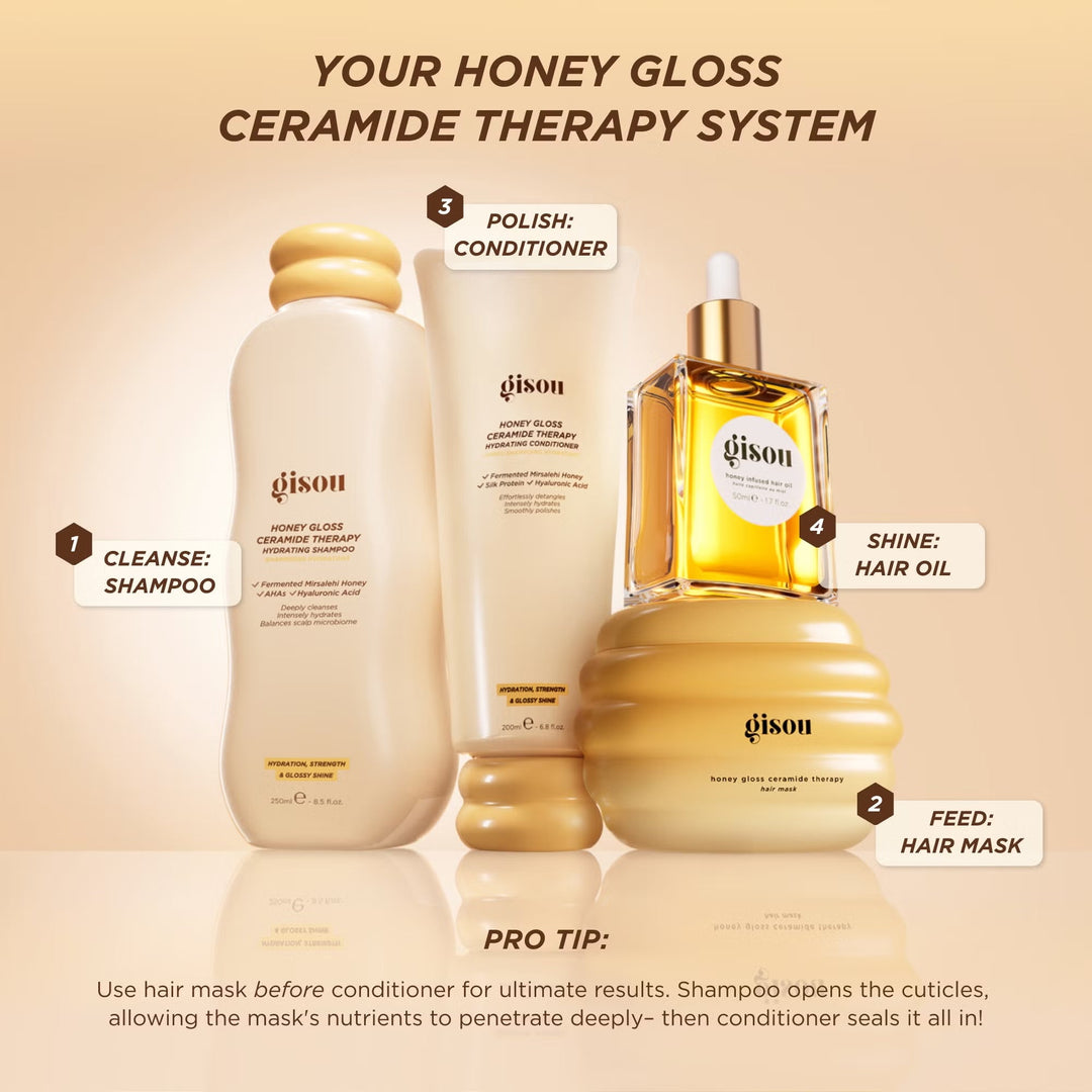 Honey Gloss Ceramide Therapy Hydrating Conditioner 200ml - GLAM MODA