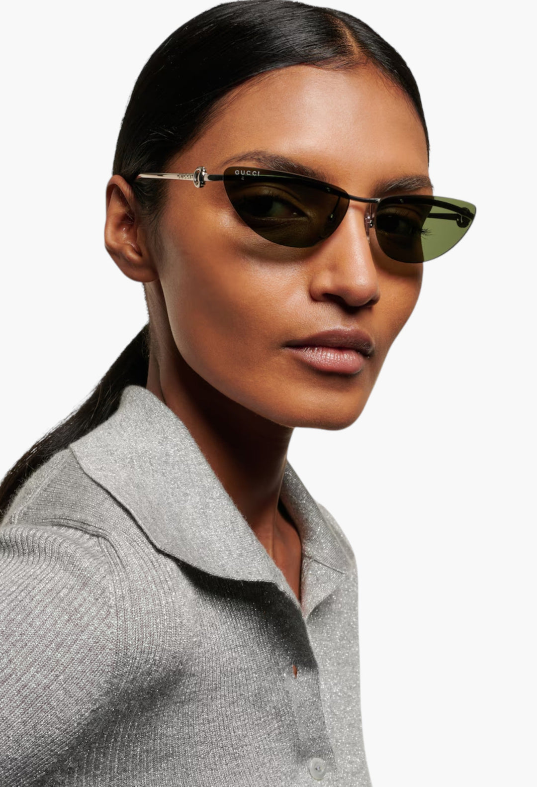 Horsebit Cat-Eye Sunglasses - GLAM MODA