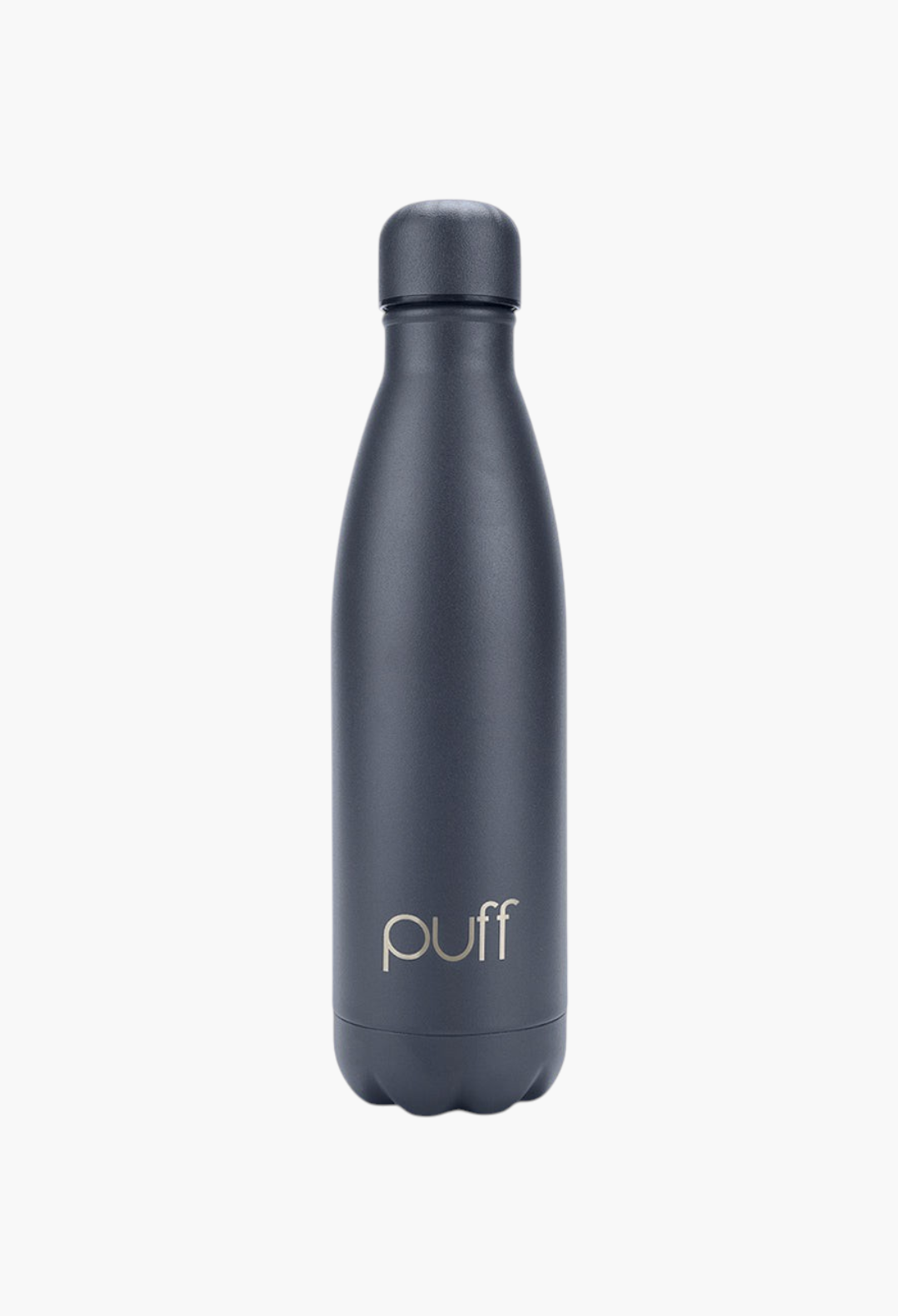 GLAM MODA matte Mykonos blue stainless steel insulated Puff Bottle with spill-resistant cap