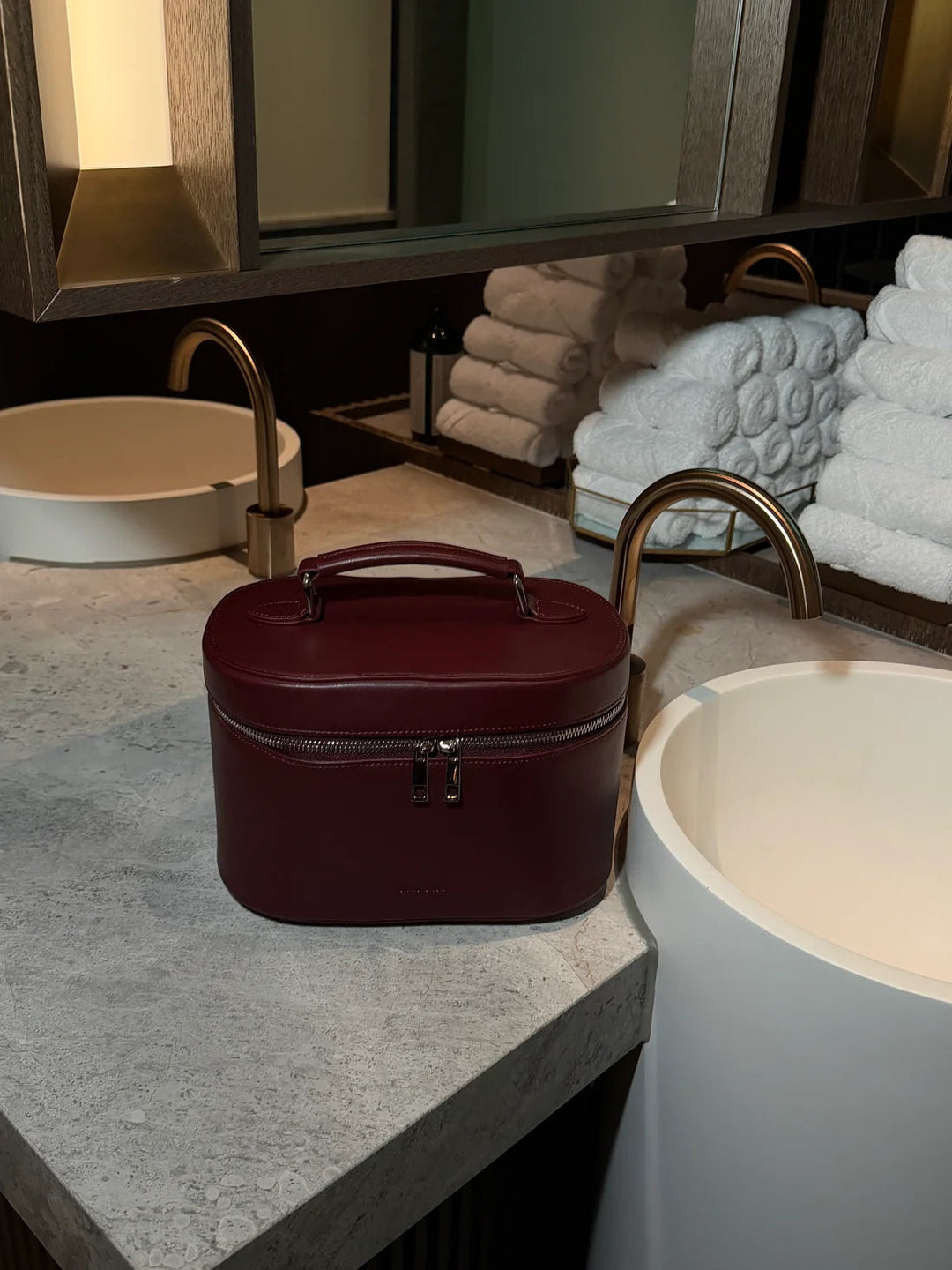 Vanity Case Espresso makeup bag