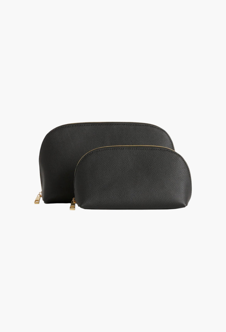 Italian Leather Pouch Travel Set - GLAM MODA