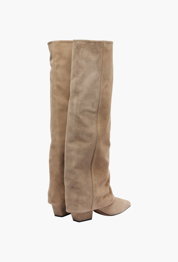 Jane 60 Suede Knee-High Boots - GLAM MODA