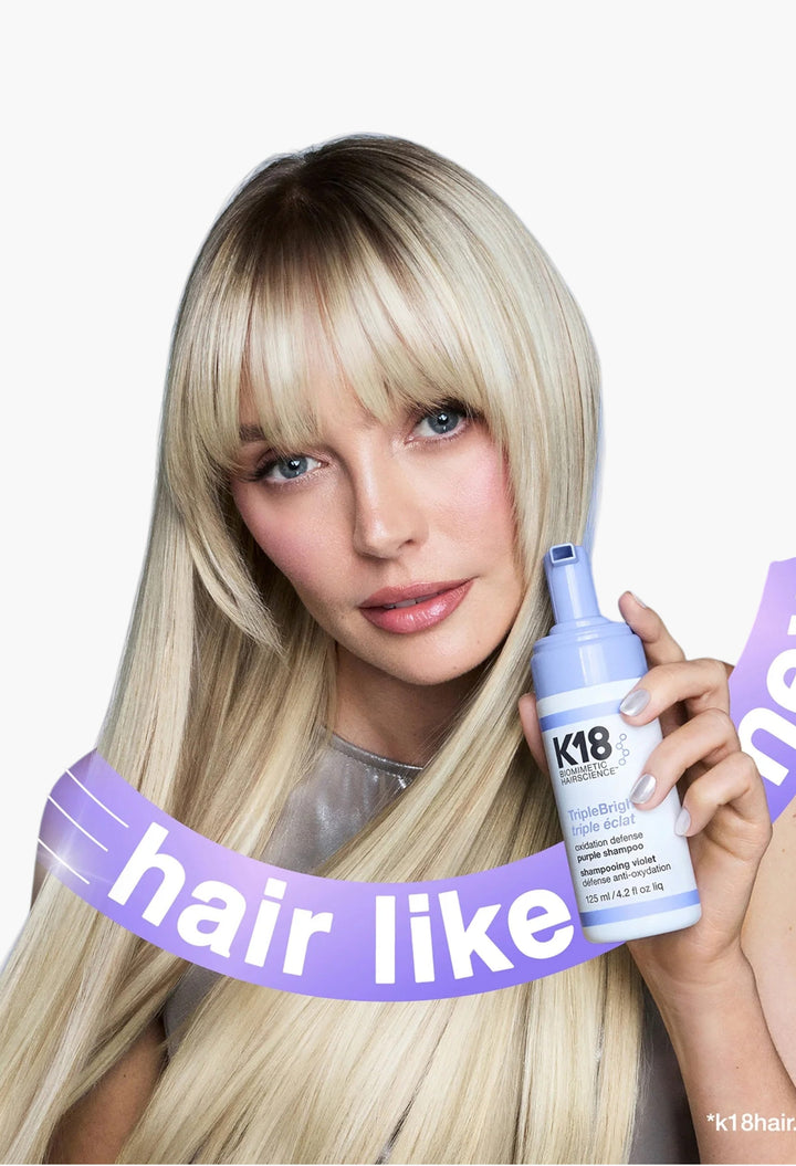 K18 Biomimetic Hairscience TripleBright Oxidation Defense Purple Shampoo