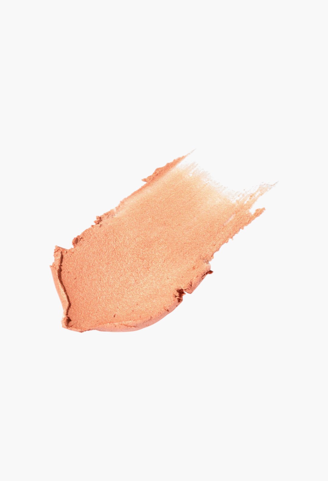 GLAM MODA The Sensual Skin Highlighter in Supernova shade, a creamy peach-gold shimmer swatch on a white background.