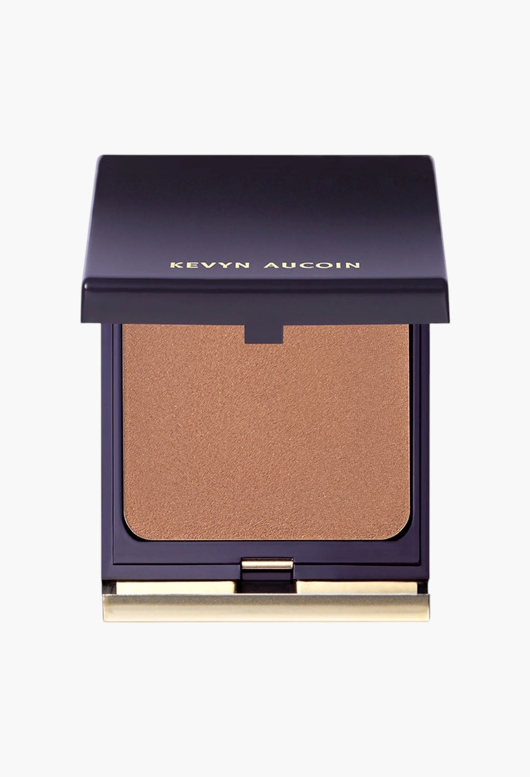 GLAM MODA Kevyn Aucoin Sensual Skin Bronzer in a sleek dark compact with a golden tan powder finish.
