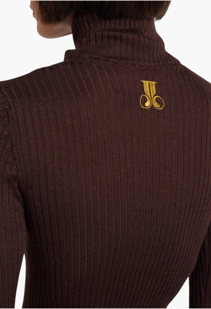 Feather-trimmed cashmere and silk top