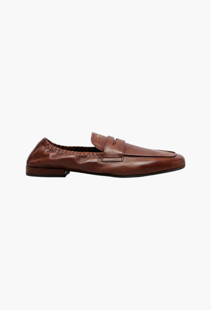 Leather Penny Loafers - GLAM MODA