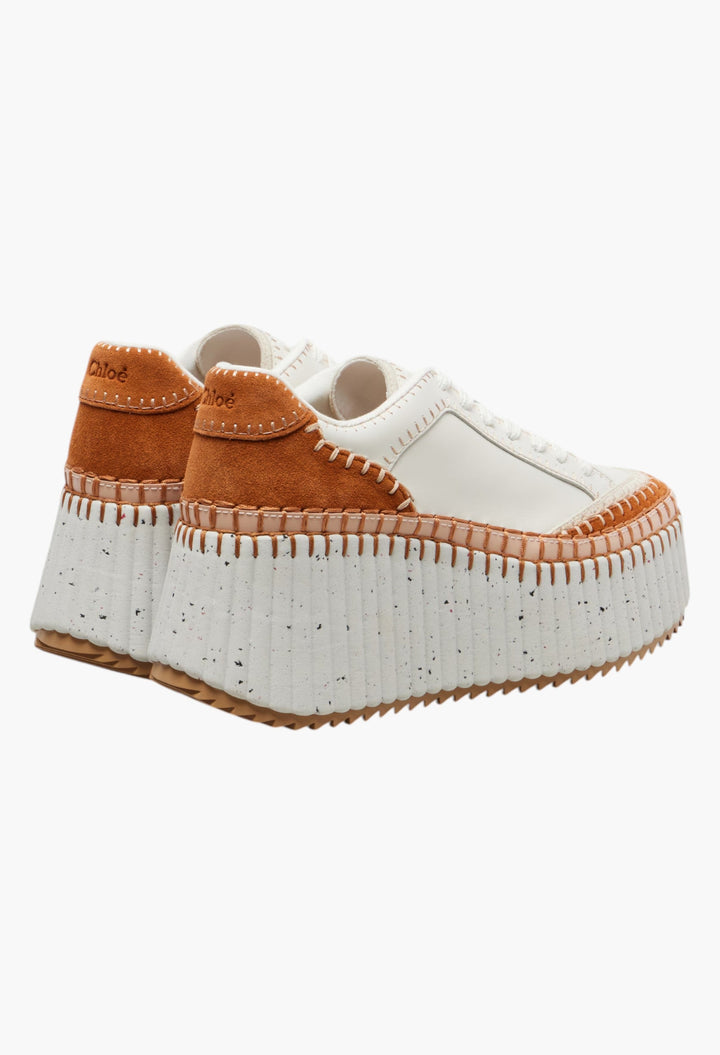 Leather Platform Sneakers - GLAM MODA