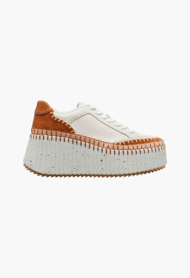 Leather Platform Sneakers - GLAM MODA