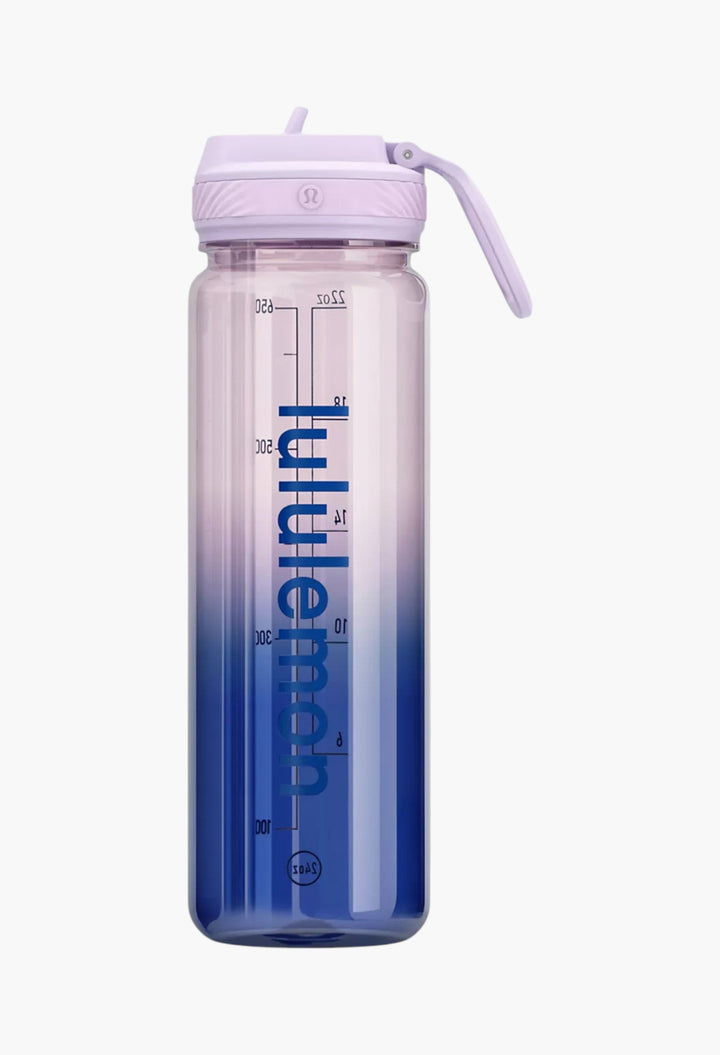 Back to Life Clear Bottle 24oz Straw Lid