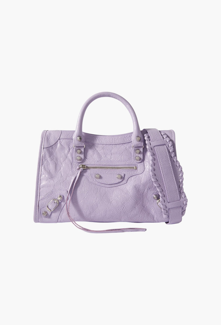Le City Small Embellished Textured-Leather Tote - GLAM MODA