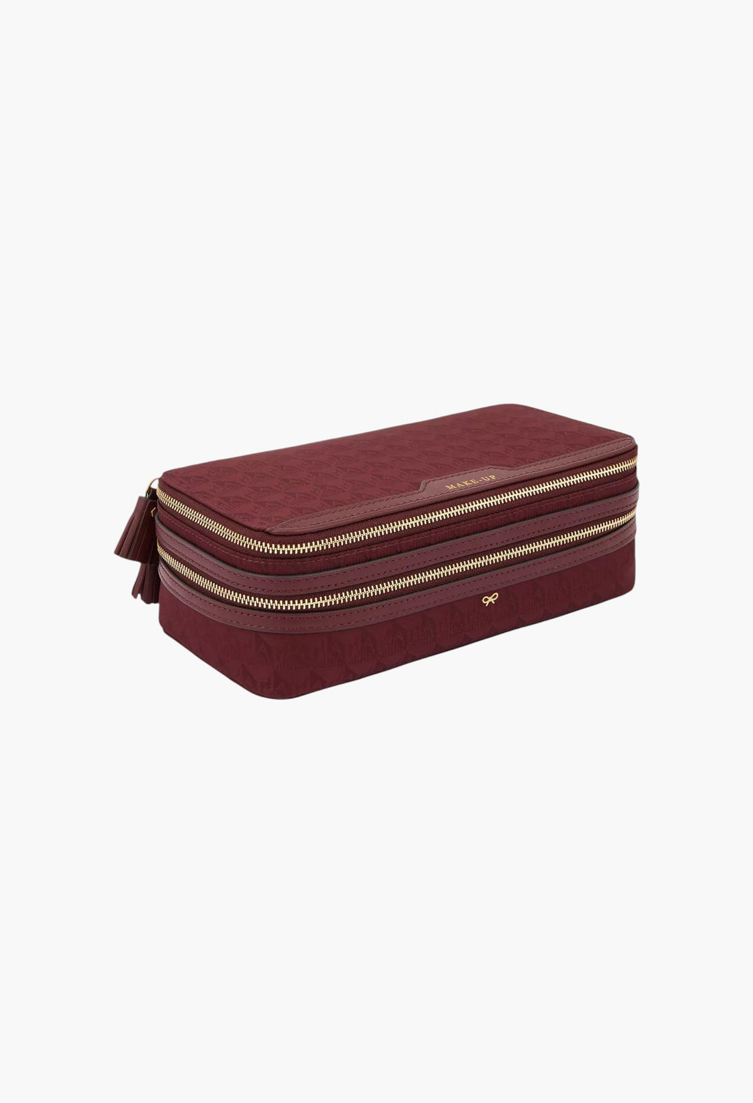 Make Up Logo-Branded Shell Makeup Bag - GLAM MODA