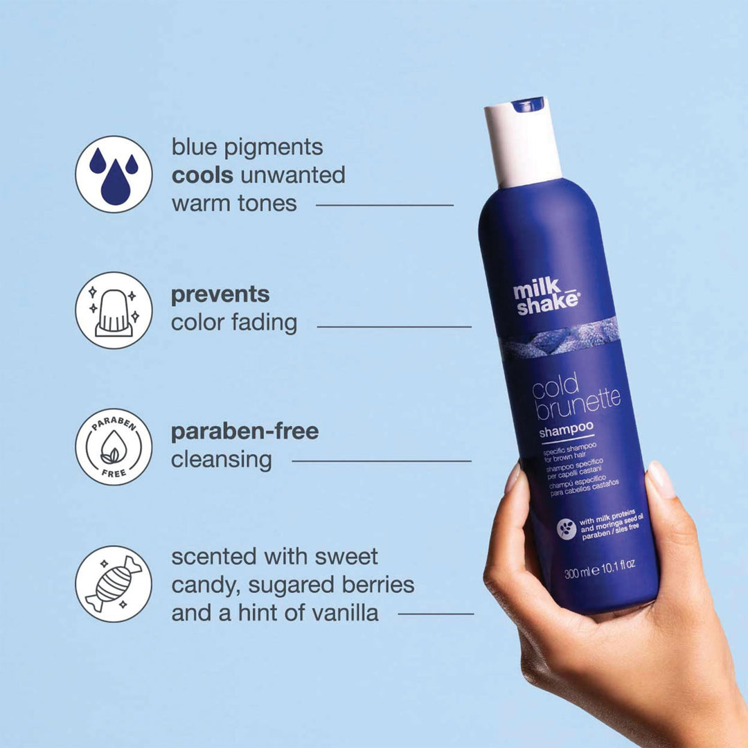 Milk Shake Cold Brunette Shampoo Brown Hair - GLAM MODA