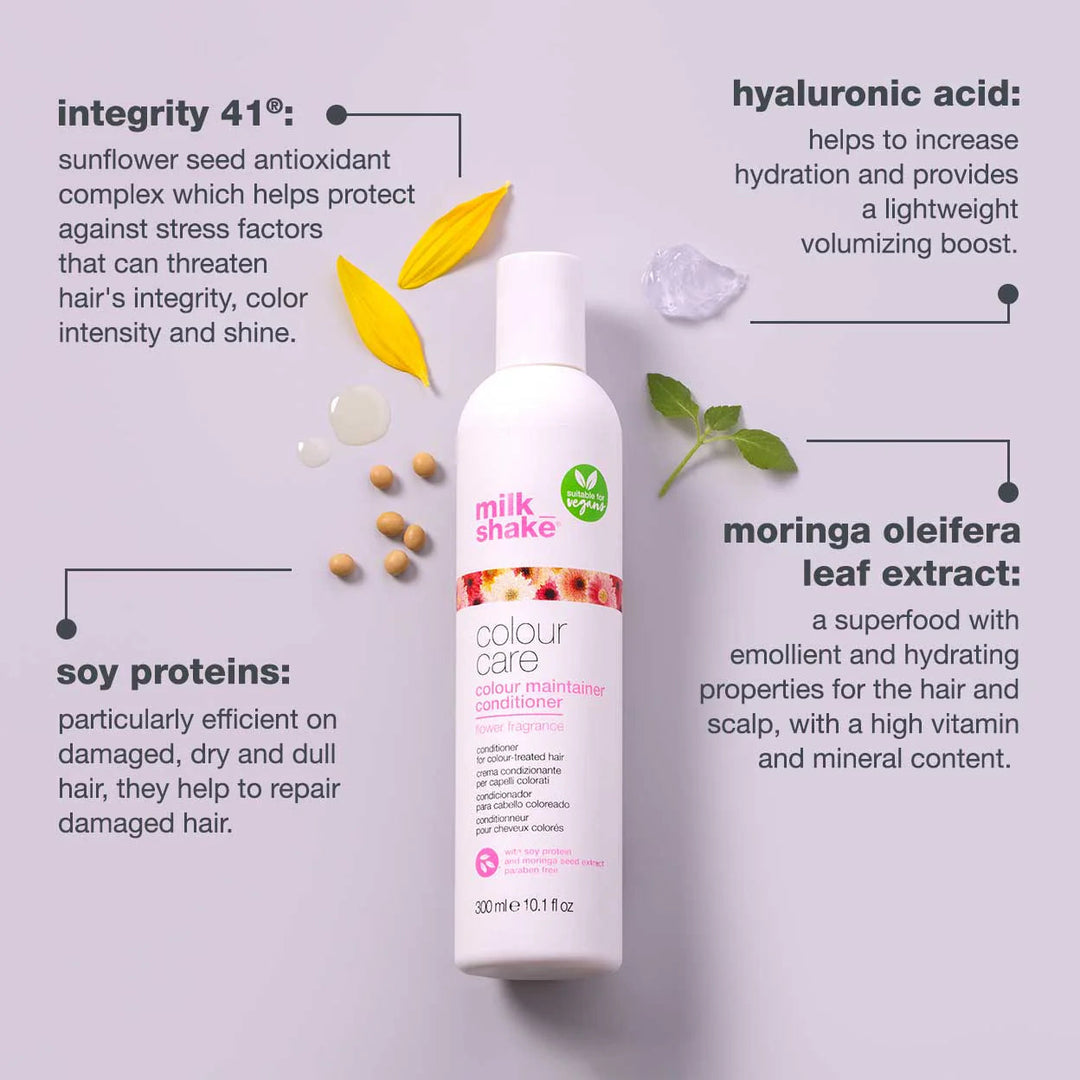 Milk Shake Colour Care Flower Moisturizing Conditioner For Colored Hair - GLAM MODA
