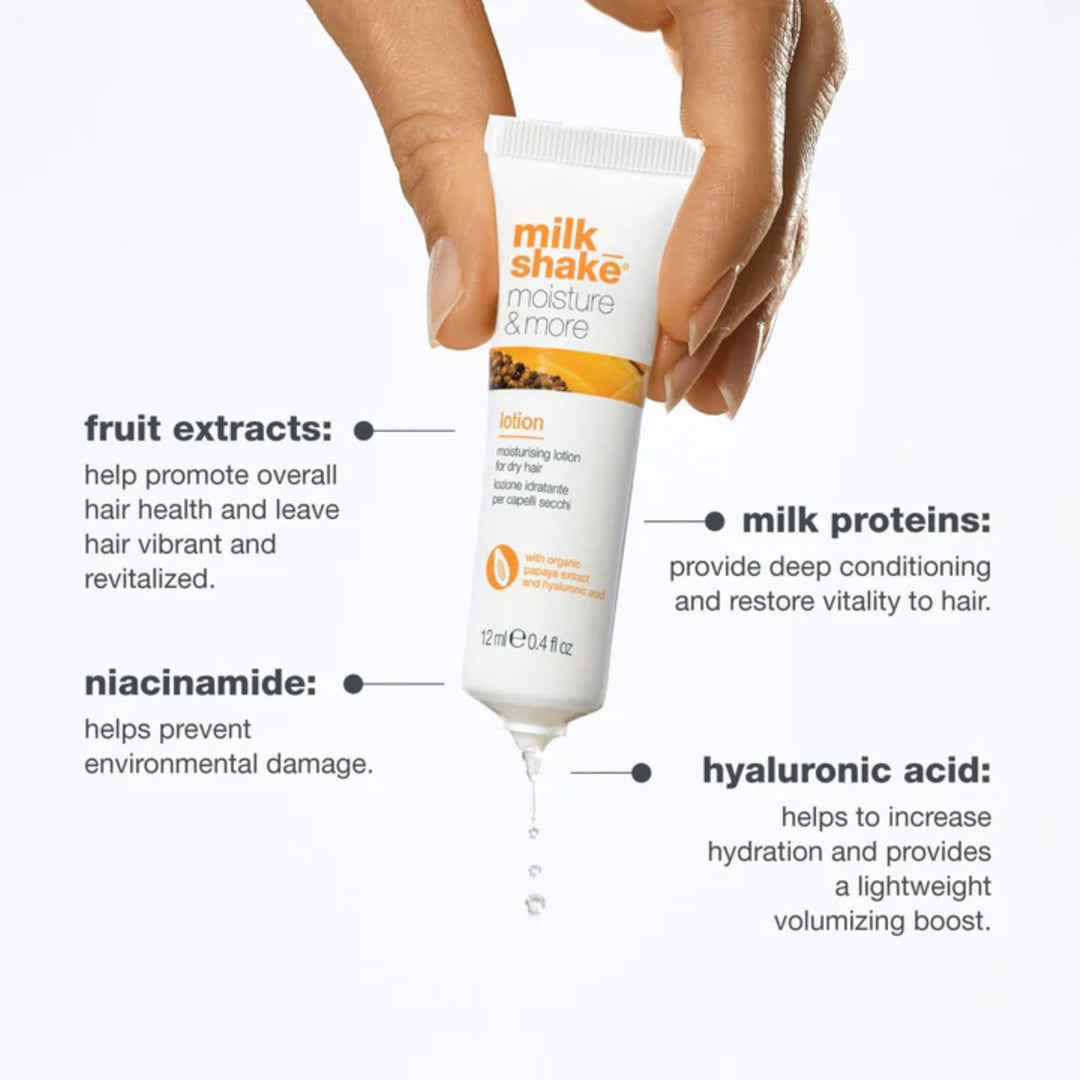 Milk Shake Haircare Moisture And More Moisturizing Lotion For Dry Hair - GLAM MODA
