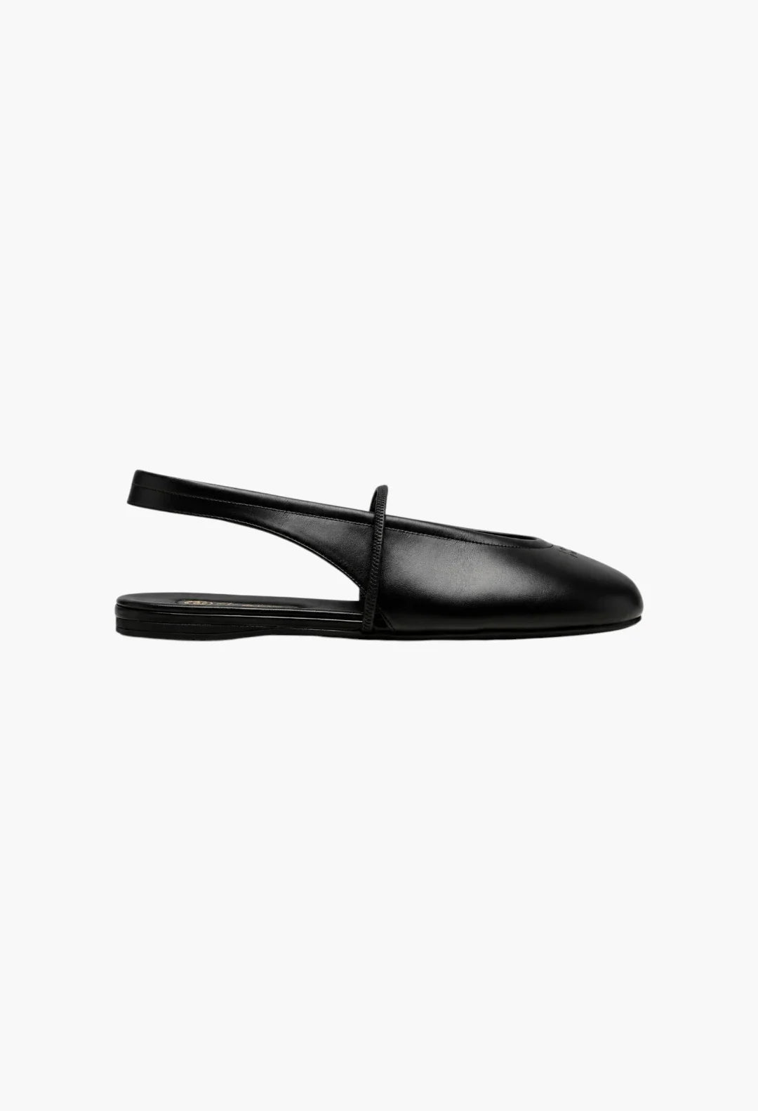 Leather slingback flats
