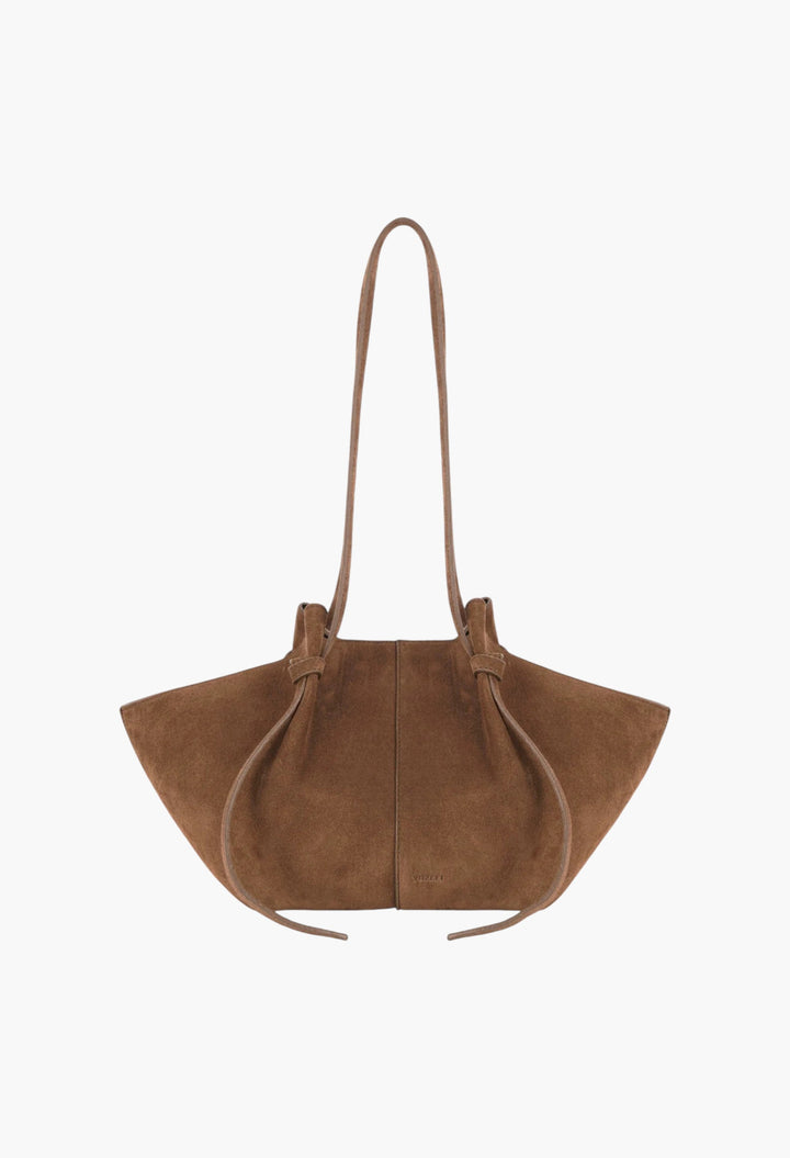 Mochi Tote Bag - Crafted From Magenta Suede - GLAM MODA