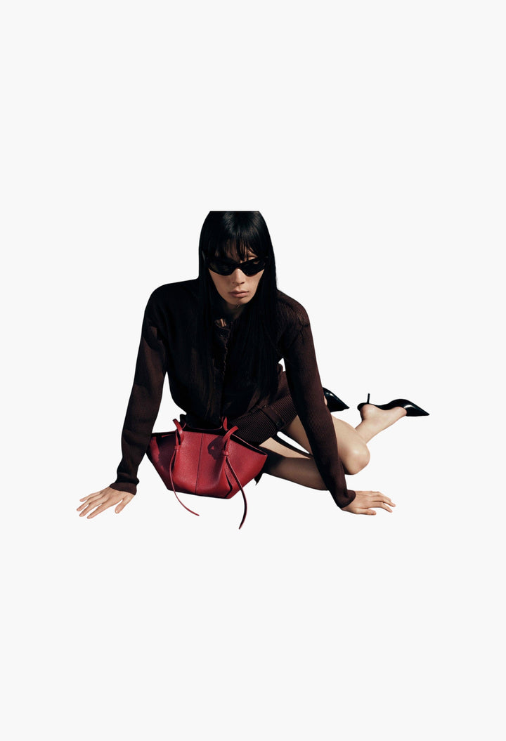 Mochi Tote Bag -  Grained Leather - GLAM MODA