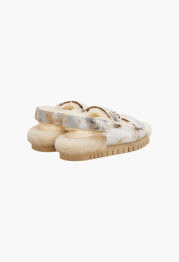 New Marmont GG Leather Sandals - GLAM MODA