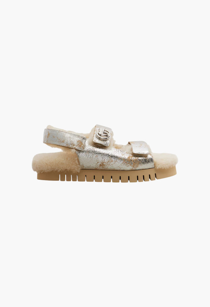 New Marmont GG Leather Sandals - GLAM MODA