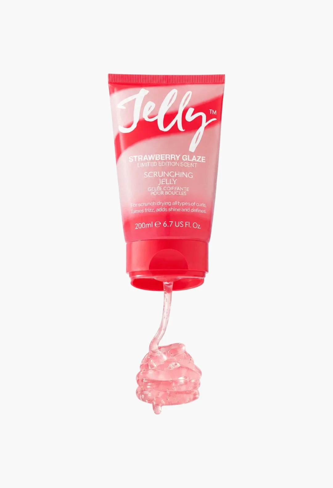 Scrunching Jelly Strawberry Glaze