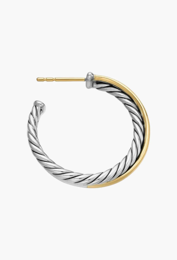 Crossover Hoop Earrings