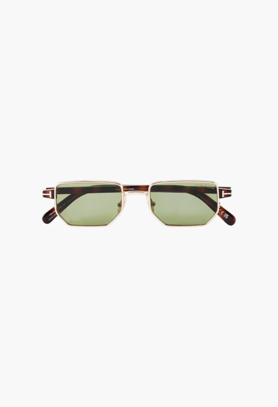 Liam-02 square-frame gold-tone sunglasses