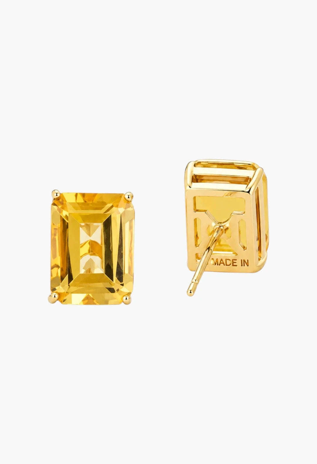 14kt Citrine Studs