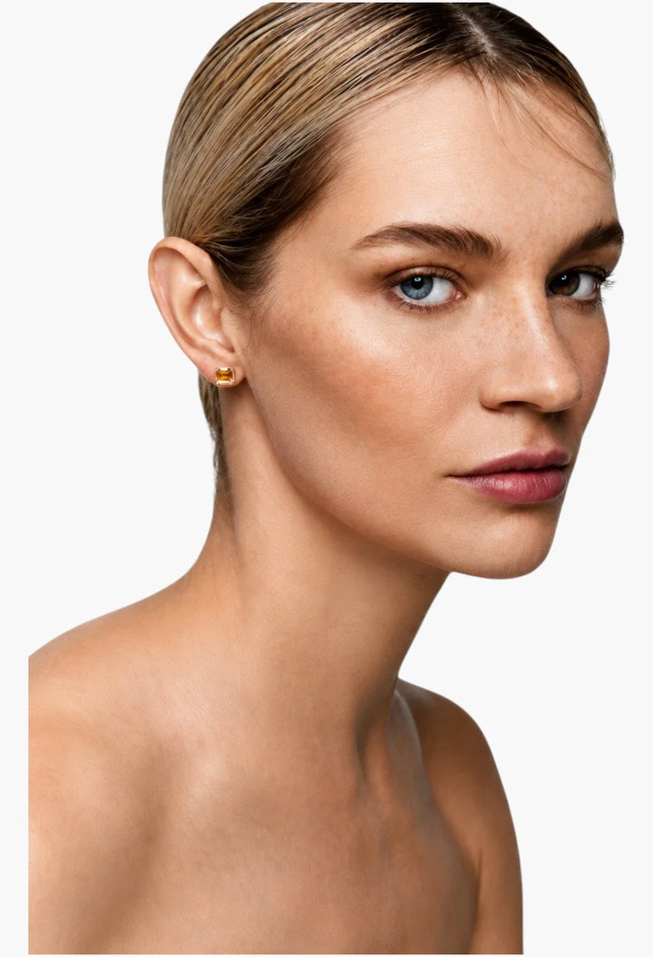 14kt Citrine Studs