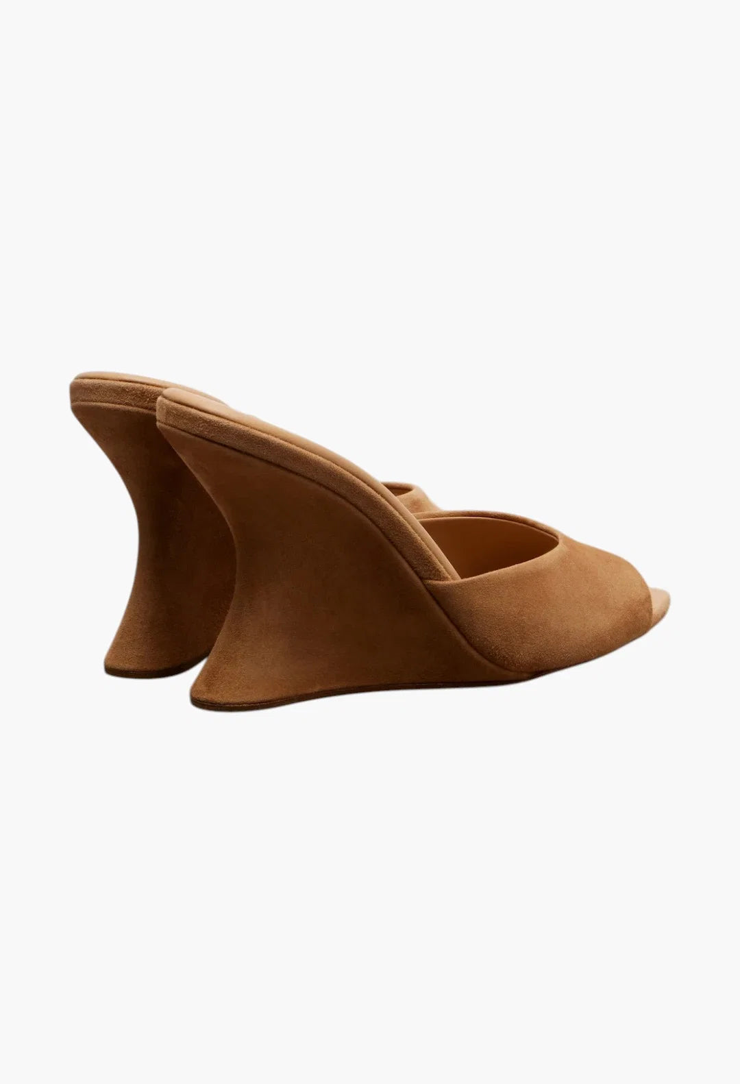 Bisous suede wedge mules
