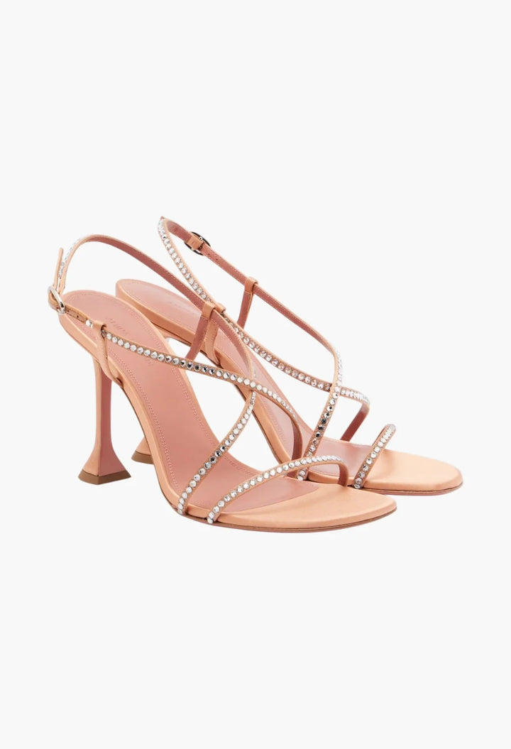 Sally crystal-embellished satin sandals