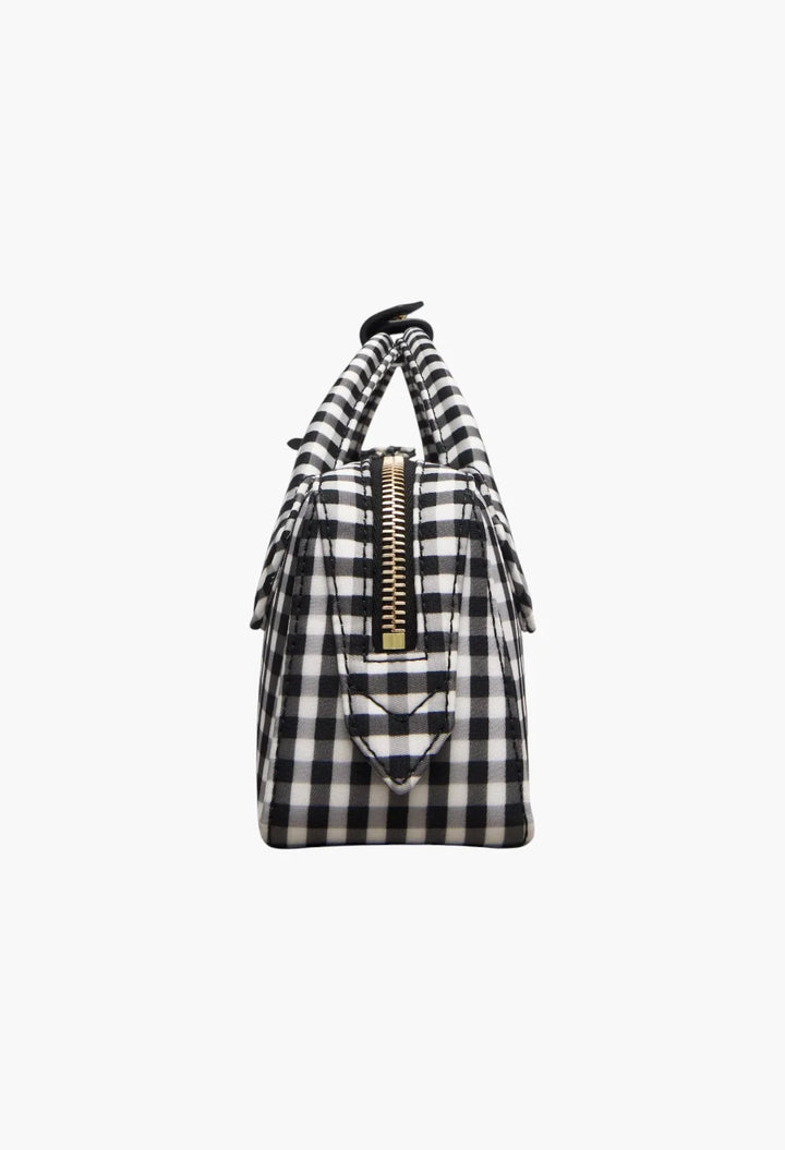Le Teckel gingham top-handle bag