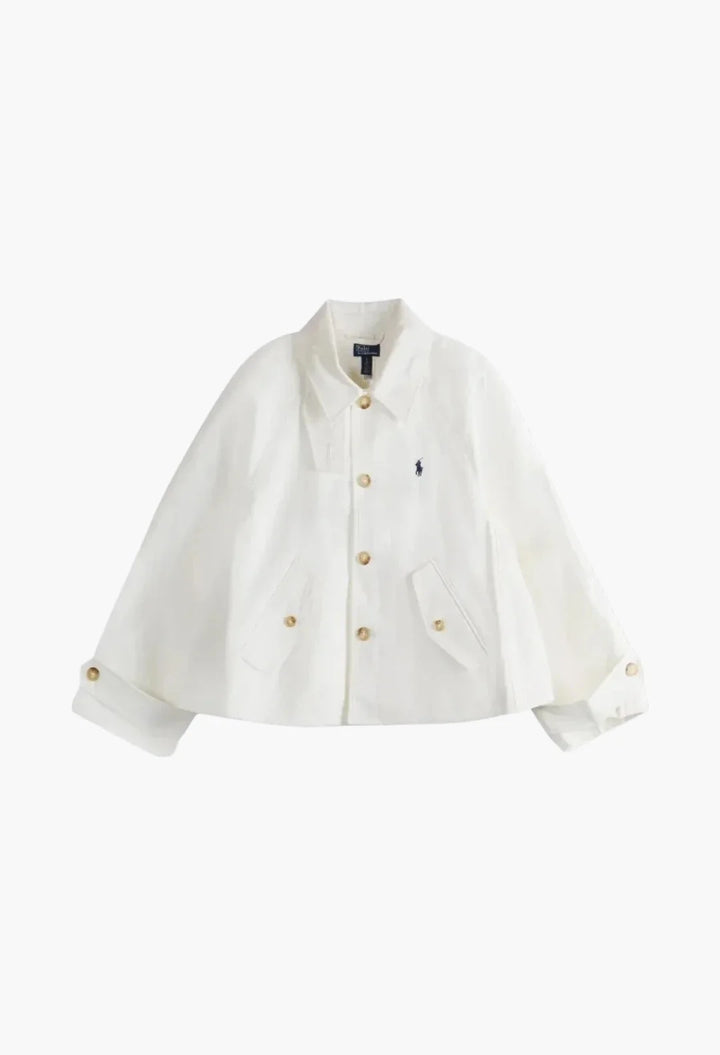 logo-embroidered jacket