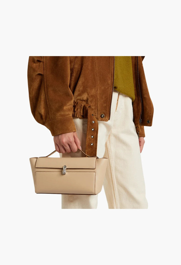 Symmetry Trapeze Small leather top-handle bag