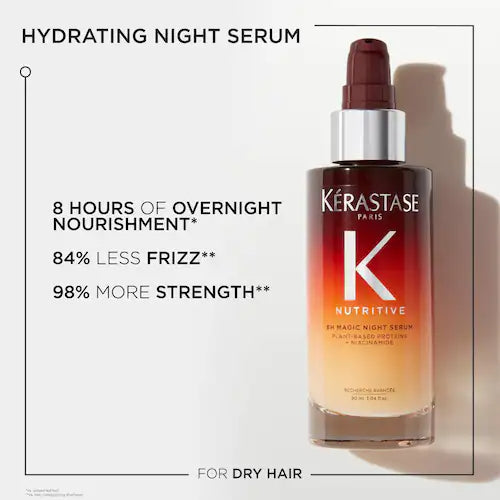 Nutritive 8H Magic Night Serum Hydrating Treatment for Dry Hair - GLAM MODA